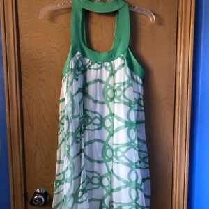 Keyhole neck Max Studio flowy sleeveless blouse